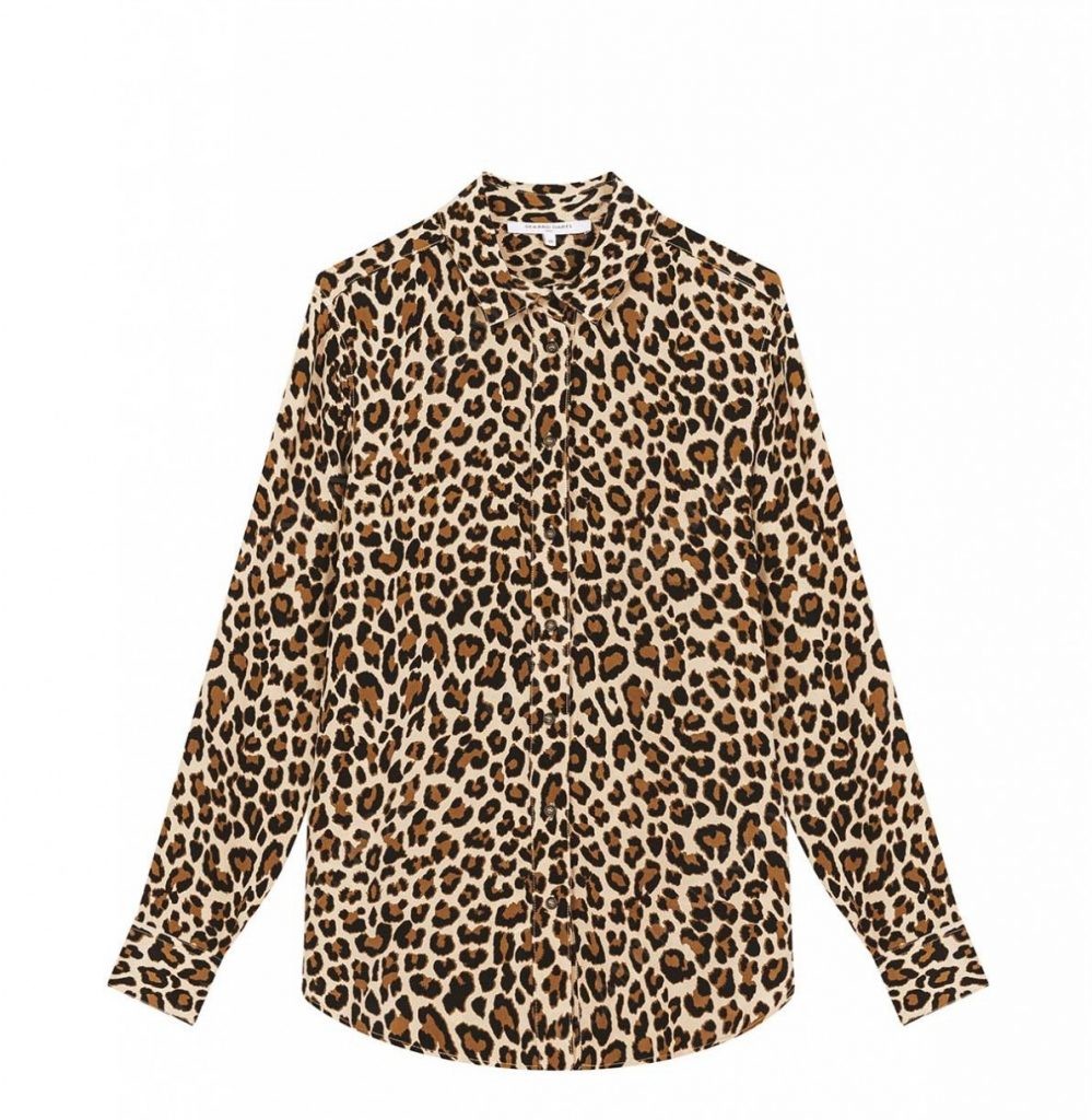 блузка леопард