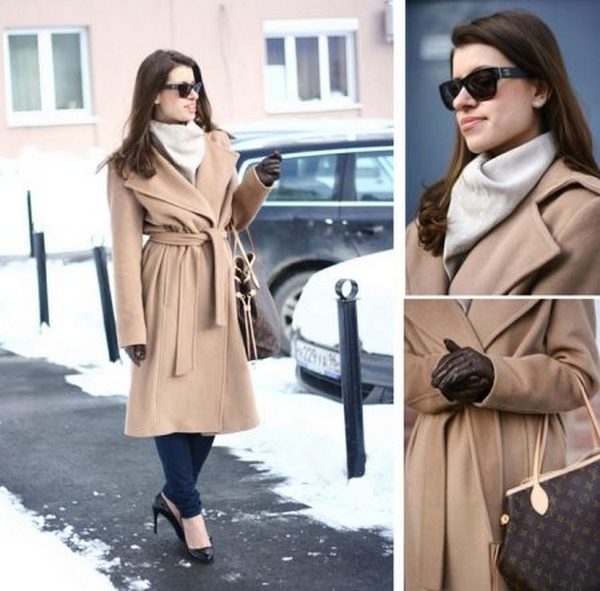 Классическое женское пальто - / фото | С чем носить классическое пальто | Модные образы