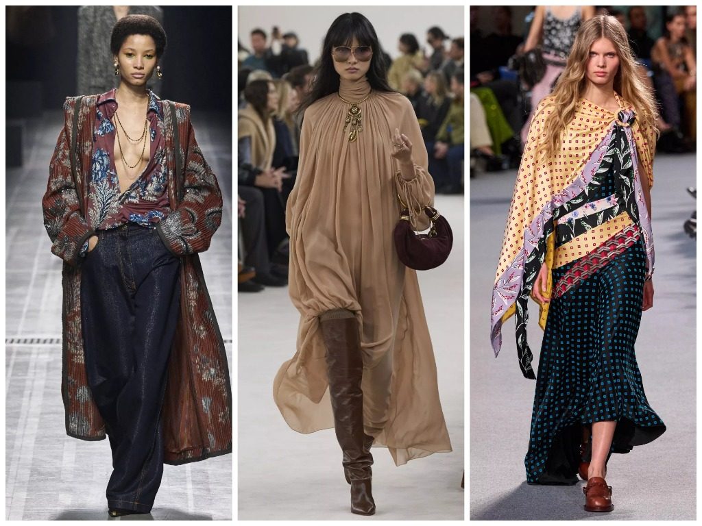 Etro, Chloé, Rabanne осень-зима 2024-2025